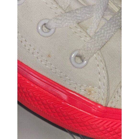 Converse White Cotton Chuck Taylor All Star Rainbow Sneakers Size 6 2043 - Picture 5 of 16